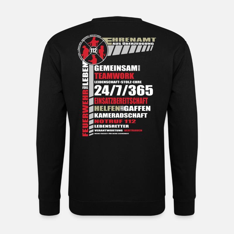 Überzeugendes Ehrenamt - Unisex Pullover - Schwarz