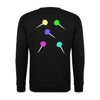 Bonbons Anniversaire d’enfant Grignotage Des enfants - Sweat-shirt Unisexe - noir - Dos - Alina (178cm)
