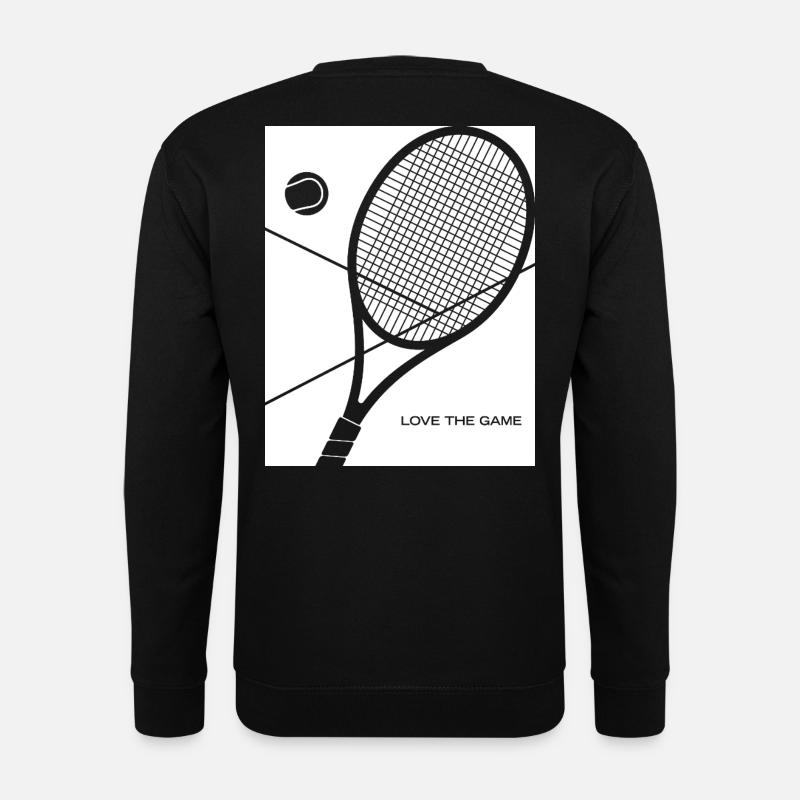 Tennis - Love the game - Unisex Pullover - Schwarz