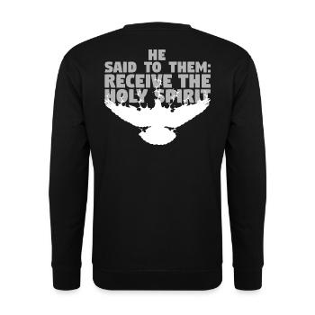 Receive the Comforter - English - Unisex Sweatshirt - black - Back - Alina (178cm)