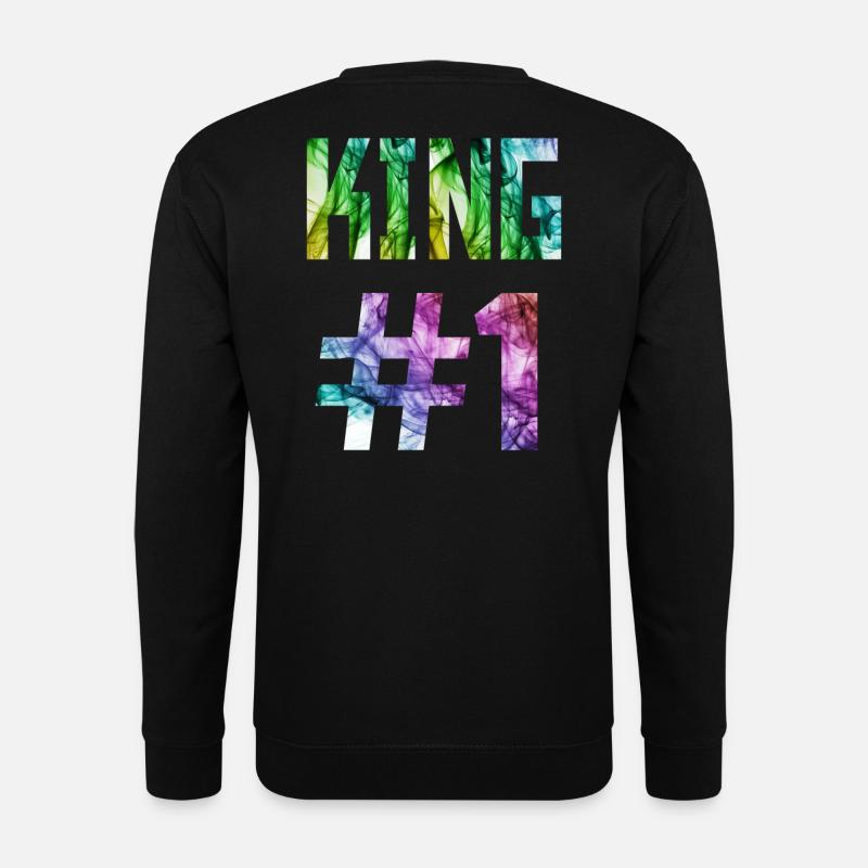 KING 01, King #1, Queen Design im Store - Unisex Pullover - Schwarz