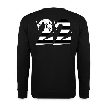 22 Britain flag - Unisex Sweatshirt - black - Back - Alina (178cm)