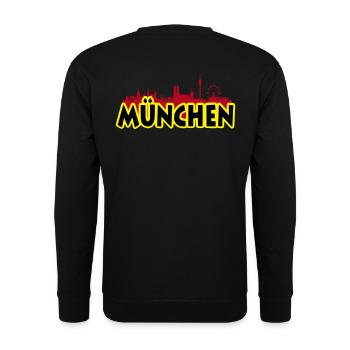 Munich - Unisex Sweatshirt - black - Back - Alina (178cm)