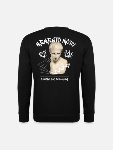 Memento Mori Streetwear - Unisex Pullover - Schwarz