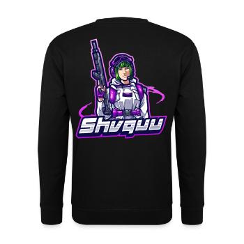 Shvquu - Unisex Pullover - Schwarz - Hinten - Alina (178cm)