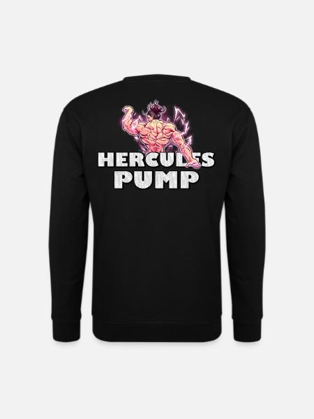 Hercules Pump | Anime gym pump edition - Unisex Pullover - Schwarz