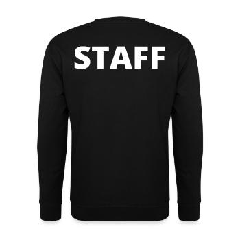 STAFF - Unisex Sweatshirt - black - Back - Alina (178cm)
