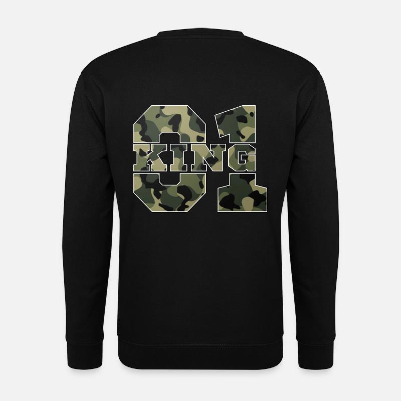 King - Queen Geschenk Geschenkidee - Unisex Pullover - Schwarz