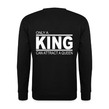 Le roi la reine - Sweat-shirt Unisexe - noir - Dos - Alina (178cm)