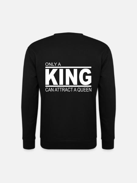 King - Queen - Unisex Pullover - Schwarz