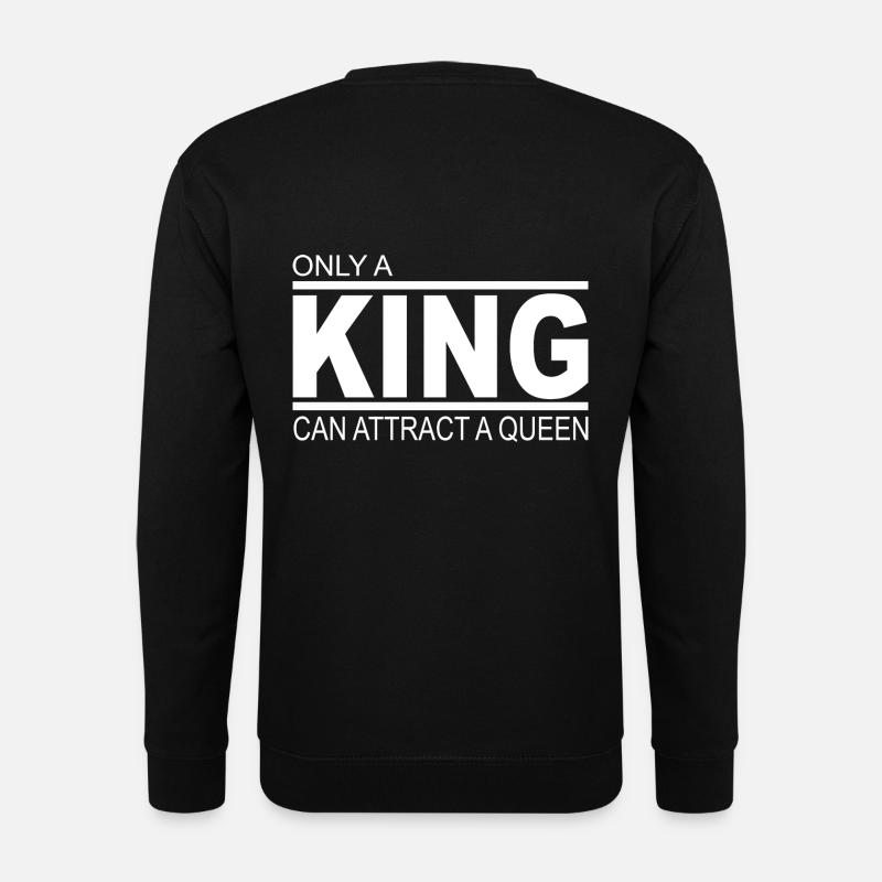 King - Queen - Unisex Sweatshirt - black