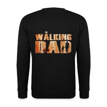 The walking dad - Unisex Sweatshirt - black - Back - Alina (178cm)