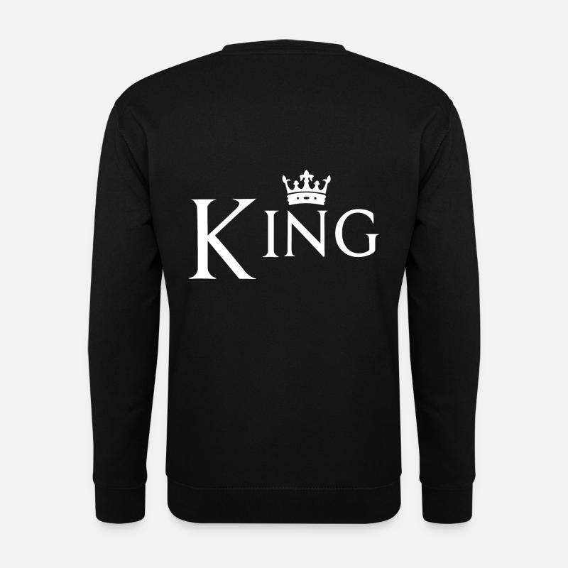 Couple design! King - Queen! - Unisex Sweatshirt - black