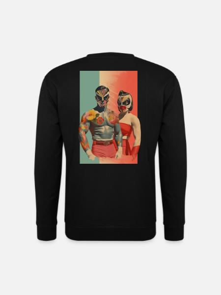 Sei mein Wrestling-Valentinstag - Unisex Pullover - Schwarz