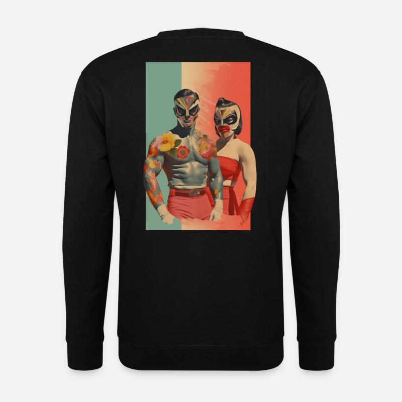 Sei mein Wrestling-Valentinstag - Unisex Pullover - Schwarz