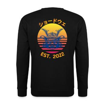 桜の日本語 1 - Sweat-shirt Unisexe - noir - Dos - Michal (187cm)