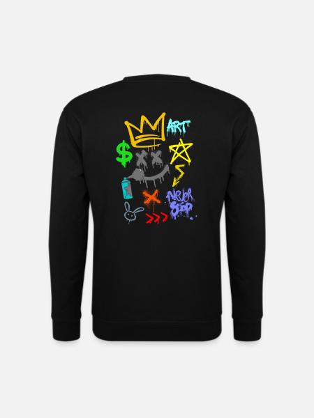 Graffiti-Künstler - Wandkunst - Urban Spray - Unisex Pullover - Schwarz