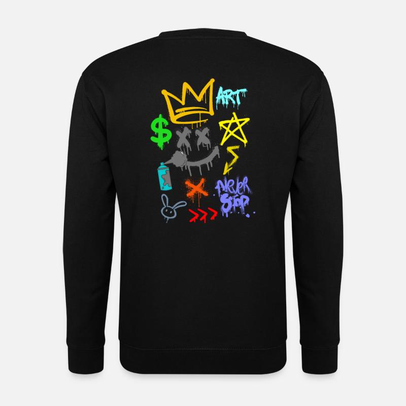 graffeur - art mural - urban spray - Sweat-shirt Unisexe - noir