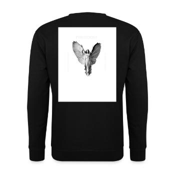 Freedom - Unisex Sweatshirt - black - Back - Alina (178cm)
