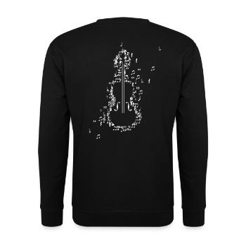 Violin Violins Violins Musical notes - Unisex Sweatshirt - black - Back - Alina (178cm)