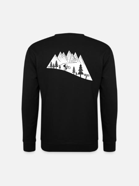 Mountainbike Fahrrad Radsport - Unisex Pullover - Schwarz