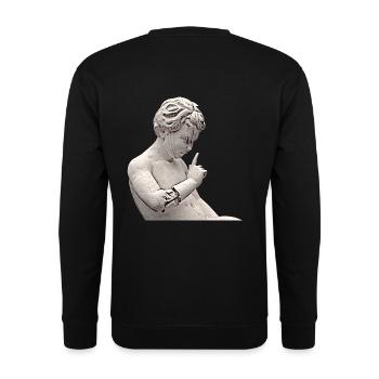 Roman boy - Unisex Sweatshirt - black - Back - Michal (187cm)