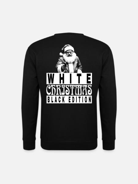 White Christmas Black Edition  - Unisex Pullover - Schwarz