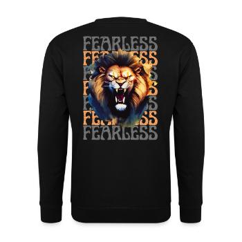 Fearless Attitude - Unisex Sweatshirt - black - Back - Alina (178cm)