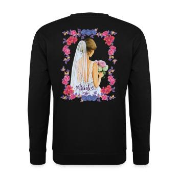 Bride To Be - Girly Girl - Unisex Sweatshirt - black - Back - Alina (178cm)