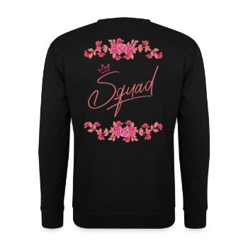 Squad bride - Bridal Team - Unisex Sweatshirt - black - Back - Alina (178cm)