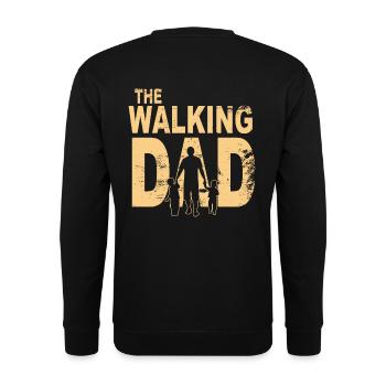 The walking dad - Unisex Pullover - Schwarz - Hinten - Alina (178cm)