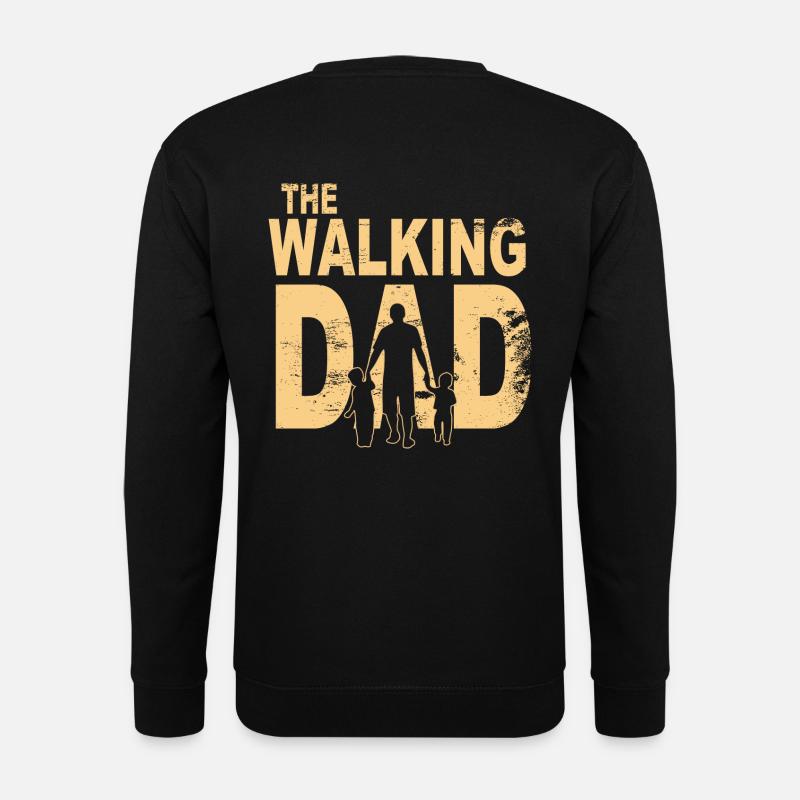 The walking dad - Unisex Pullover - Schwarz