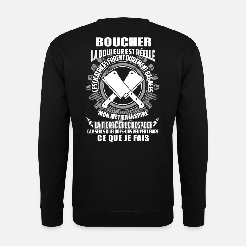 Tee Shirt Boucher - Sweat-shirt Unisexe - noir