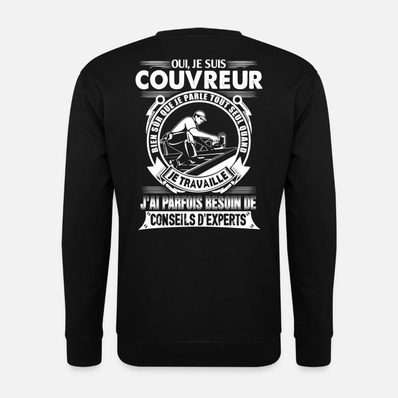 T-Shirt Couvreur - Unisex Pullover - Schwarz