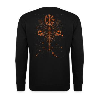 Road to Valhalla - Unisex Pullover - Schwarz - Hinten - Michal (187cm)