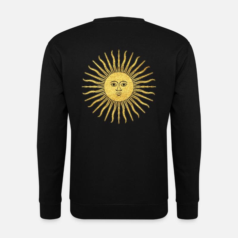 Spirituelles Symbol der Erleuchtung Sonne - Unisex Pullover - Schwarz