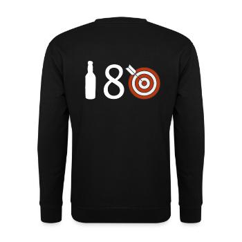 jeu de fléchettes - Sweat-shirt Unisexe - noir - Dos - Michal (187cm)