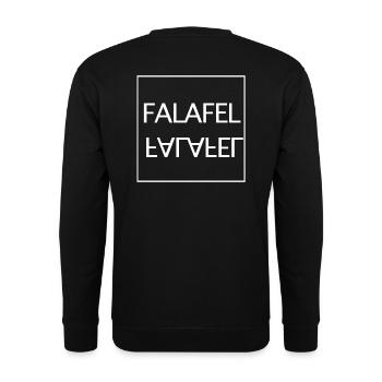 Falafel végétarien végétarien végétarien nourriture végétarienne - Sweat-shirt Unisexe - noir - Dos - Alina (178cm)