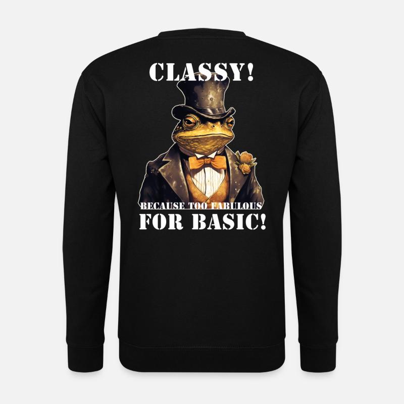 Frosch Steampunk - Unisex Pullover - Schwarz