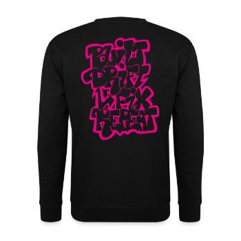 Built Drift Fix Repeat 03 - Unisex Sweatshirt - black - Back - Alina (178cm)