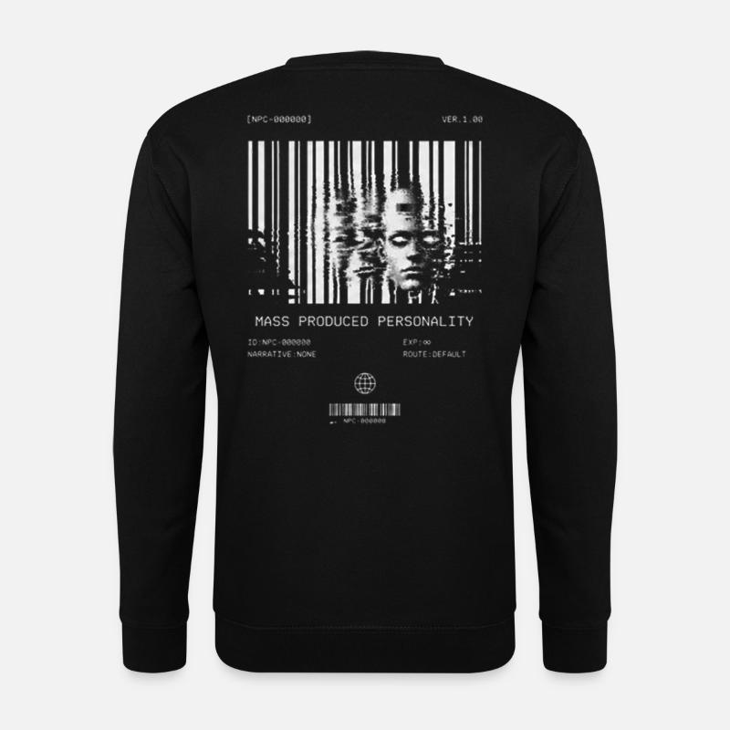 Mass Produced Personality: NPC Energy T-Shirt - Unisex Pullover - Schwarz