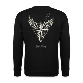 Still Rising Phoenix Compass  - Unisex Pullover - Schwarz - Hinten - Michal (187cm)