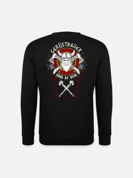 Gerüstbauer Shirt bedruckt in top Markenqualität - Unisex Pullover - Schwarz