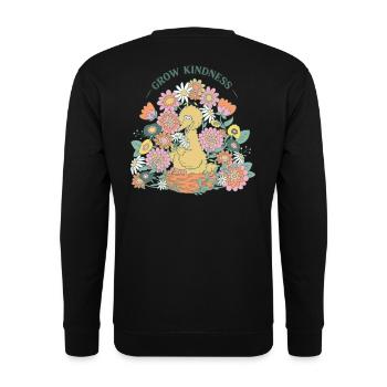 Sesame Street Big Bird Grow Kindness Backprint - Unisex Sweatshirt - black - Back - Alina (178cm)
