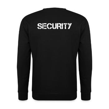 Security - Security - Unisex Sweatshirt - black - Back - Alina (178cm)