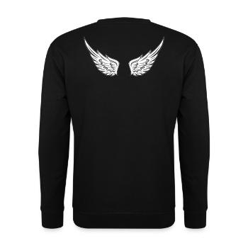 Angel wings - Unisex Sweatshirt - black - Back - Alina (178cm)