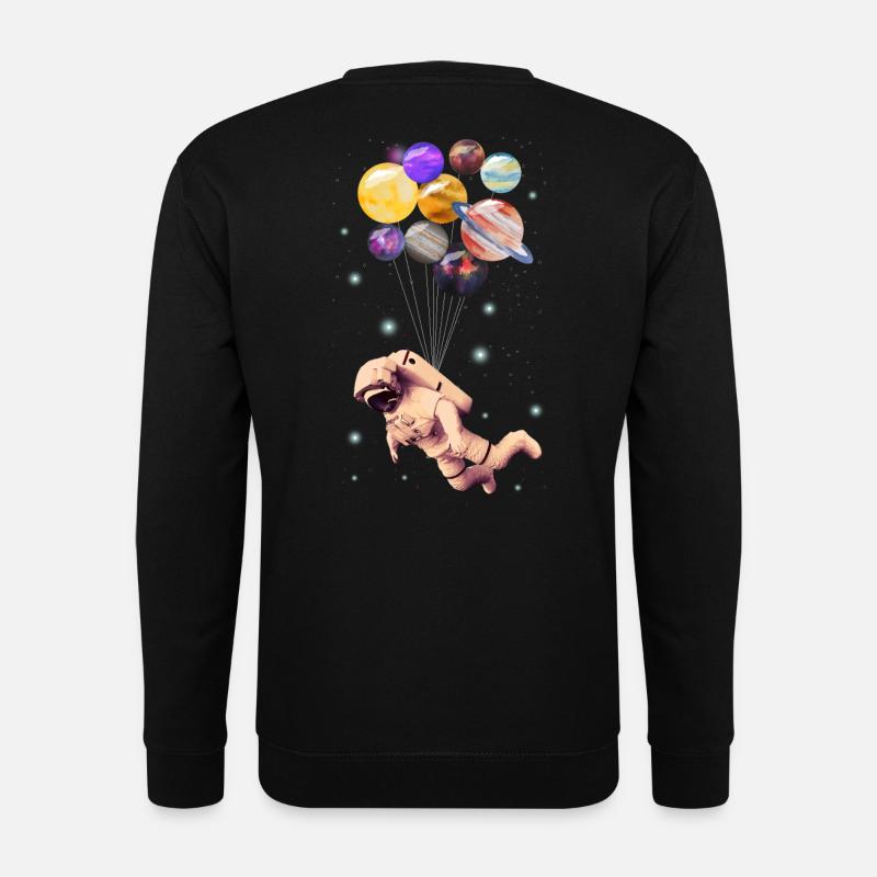 Planeten Astronauten - Unisex Pullover - Schwarz