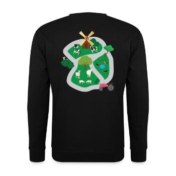 Jeu village Track voiture cadeau de massage - Sweat-shirt Unisexe - noir - Dos - Michal (187cm)