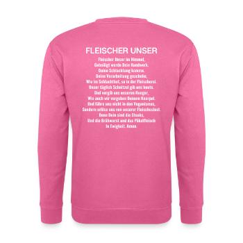 Boucher charcutier charcutier cadeau charcutier - Sweat-shirt Unisexe - rose - Dos