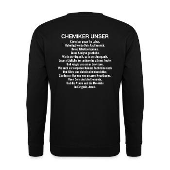 Chimiste Chimiste Chimiste Chimiste Assistant Cadeau - Sweat-shirt Unisexe - noir - Dos - Alina (178cm)